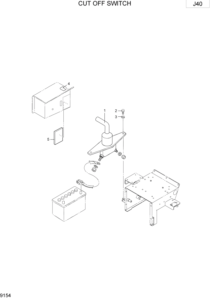 Схема запчастей Hyundai R15-7 - PAGE 9154 CUT OFF SWITCH ВАРИАНТ