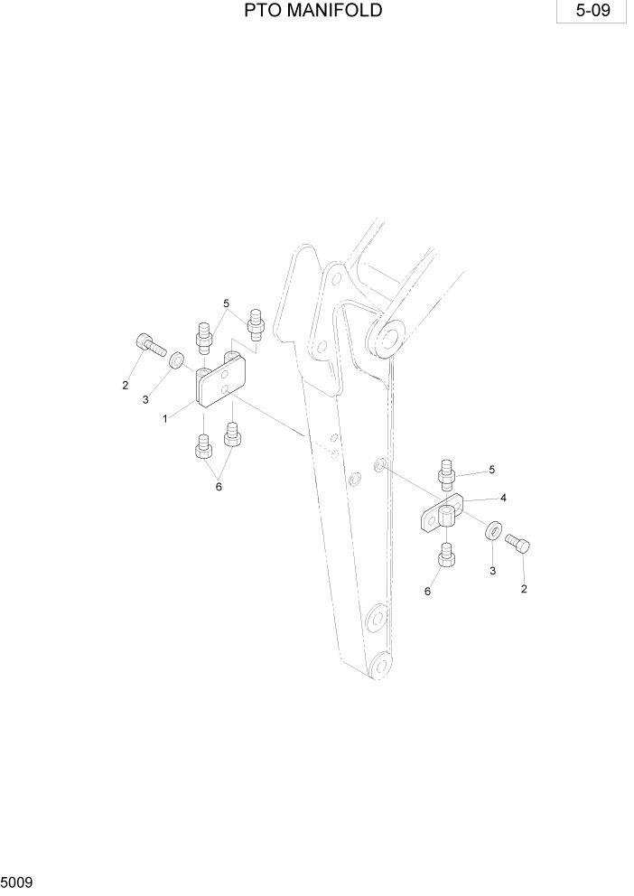 Схема запчастей Hyundai R28-7 - PAGE 5009 PTO MANIFOLD ГИДРАВЛИЧЕСКОЕ ОБОРУДОВАНИЕ