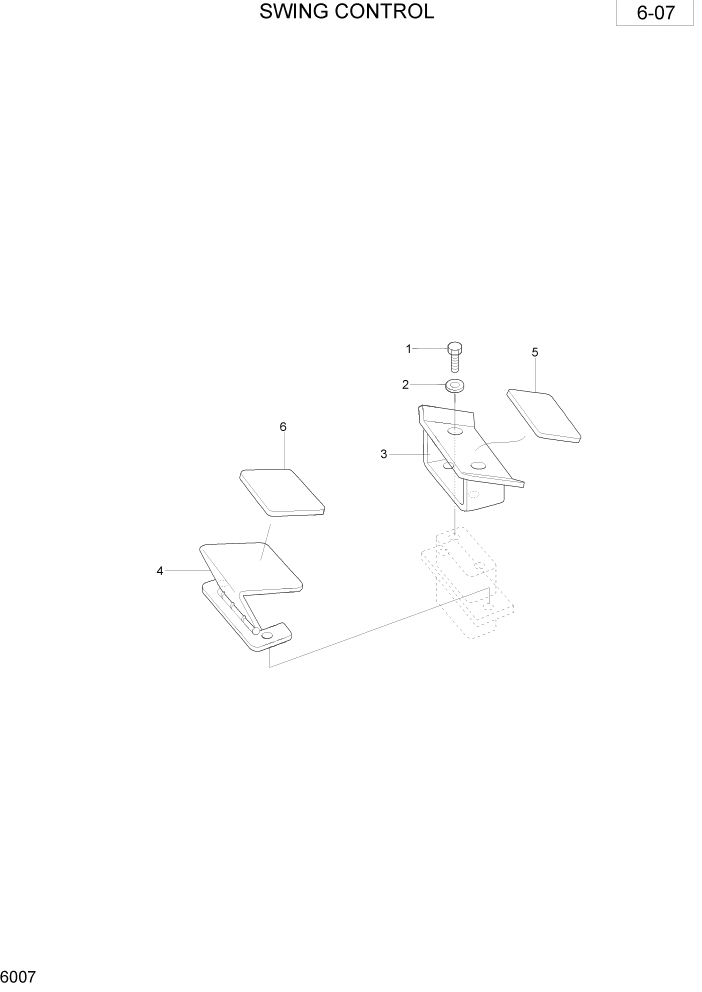 Схема запчастей Hyundai R28-7 - PAGE 6007 SWING CONTROL ОБОРУДОВАНИЕ ОПЕРАТОРА