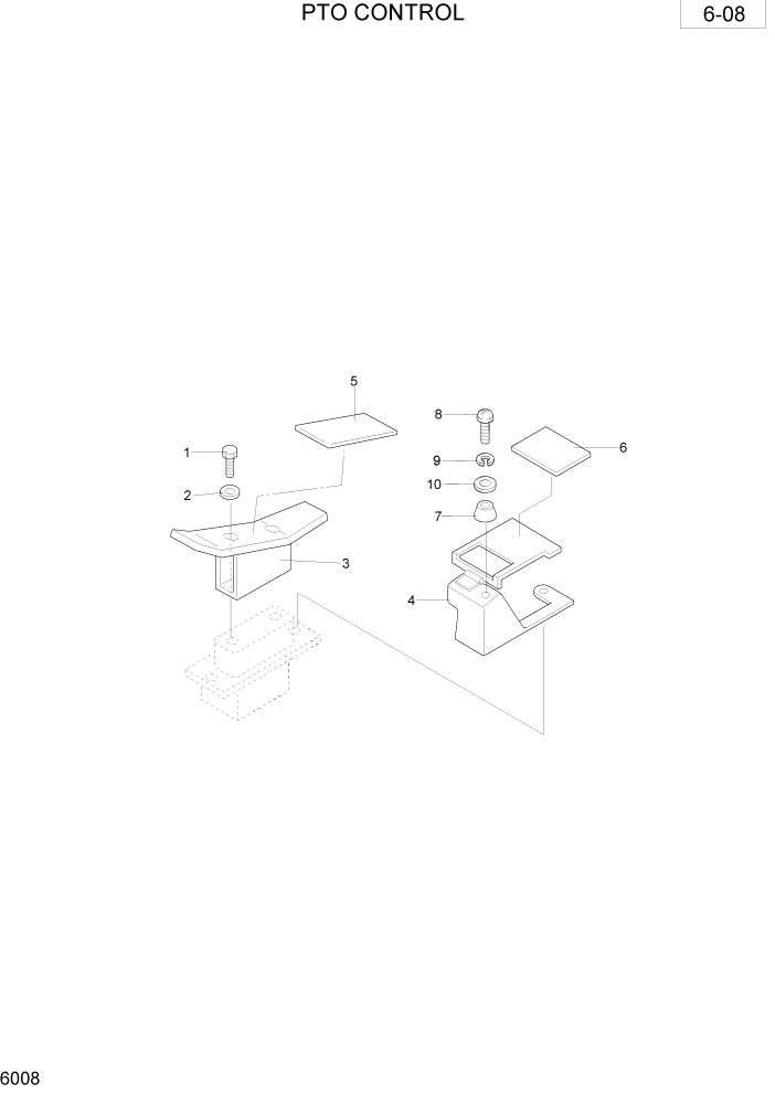 Схема запчастей Hyundai R28-7 - PAGE 6008 PTO CONTROL ОБОРУДОВАНИЕ ОПЕРАТОРА
