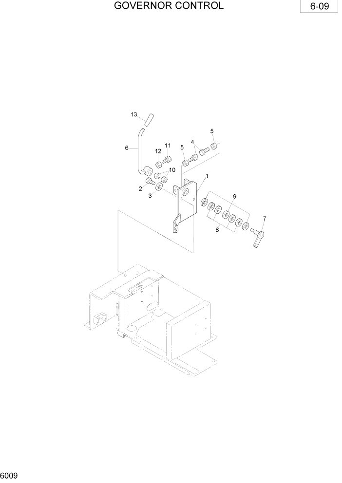 Схема запчастей Hyundai R28-7 - PAGE 6009 GOVERNOR CONTROL ОБОРУДОВАНИЕ ОПЕРАТОРА