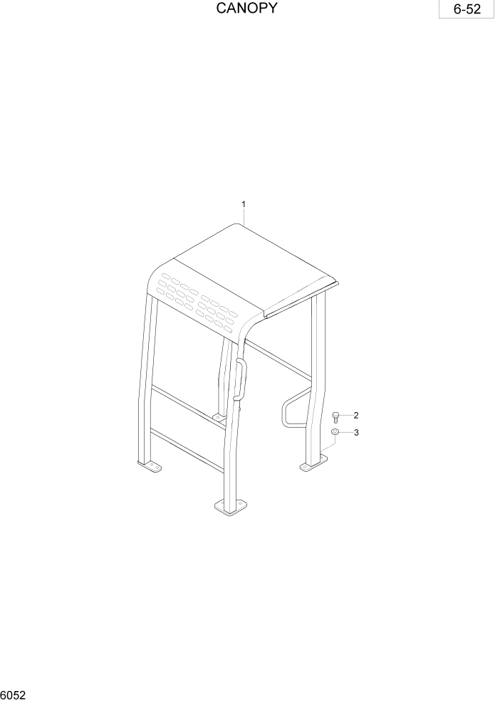 Схема запчастей Hyundai R28-7 - PAGE 6052 CANOPY ОБОРУДОВАНИЕ ОПЕРАТОРА