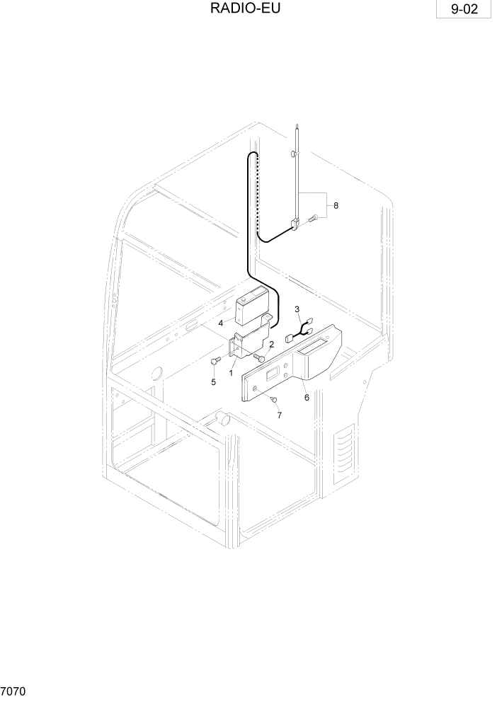 Схема запчастей Hyundai R28-7 - PAGE 7070 RADIO-EU РАЗНОЕ