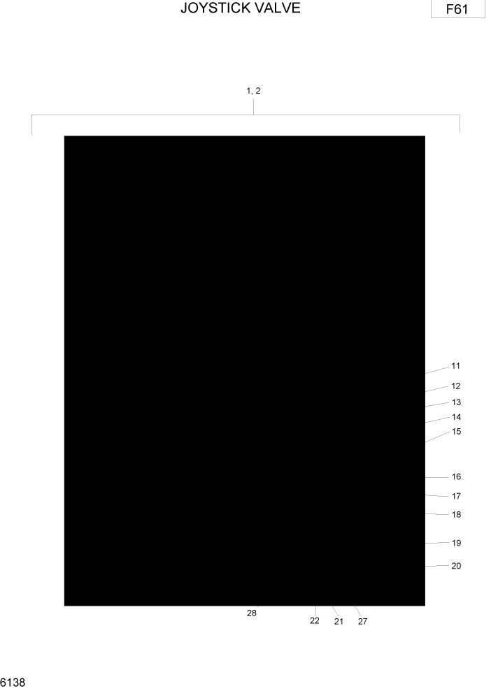 Схема запчастей Hyundai R75-7 - PAGE 6138 JOYSTICK VALVE ГИДРАВЛИЧЕСКИЕ КОМПОНЕНТЫ