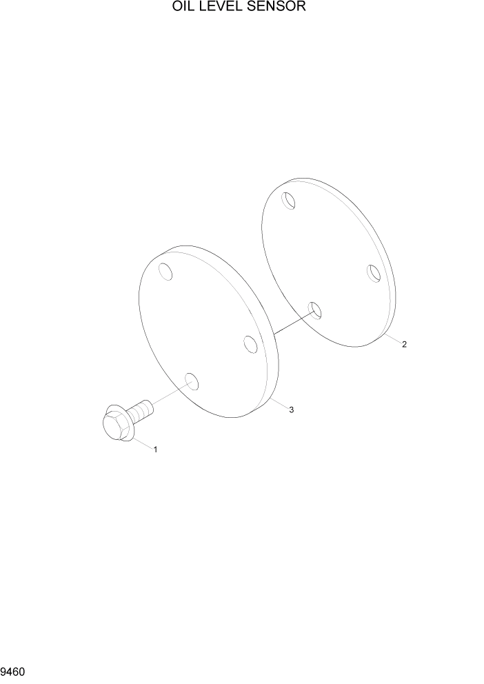 Схема запчастей Hyundai R290LC7A - PAGE 9460 OIL LEVEL SENSOR ДВИГАТЕЛЬ БАЗА