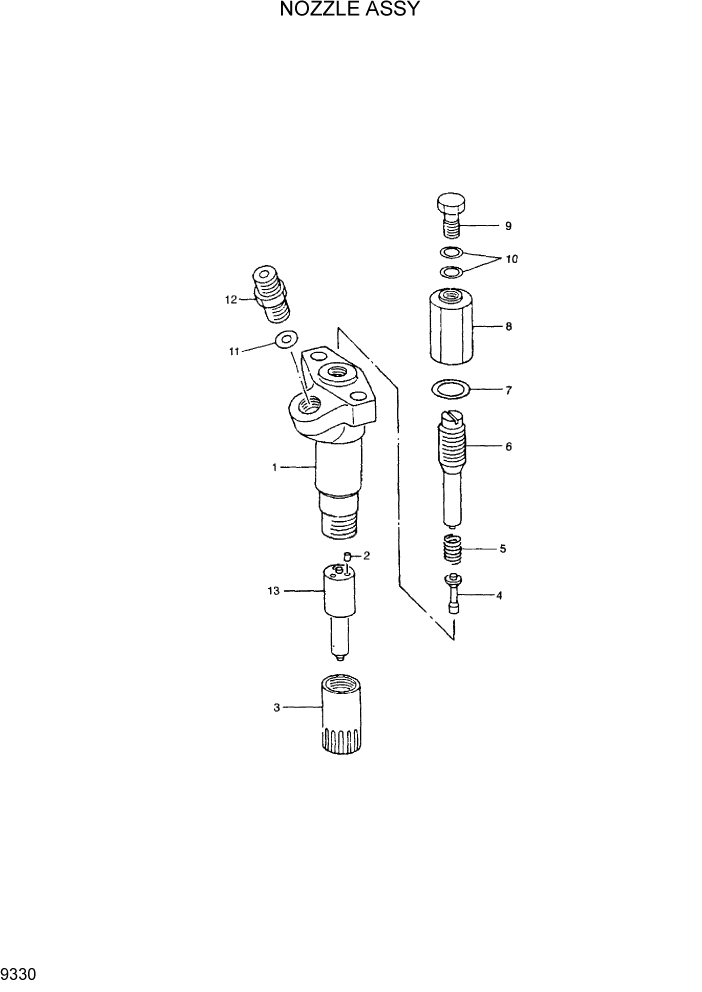 Схема запчастей Hyundai R290LC7H - PAGE 9330 NOZZLE ASSY ДВИГАТЕЛЬ БАЗА