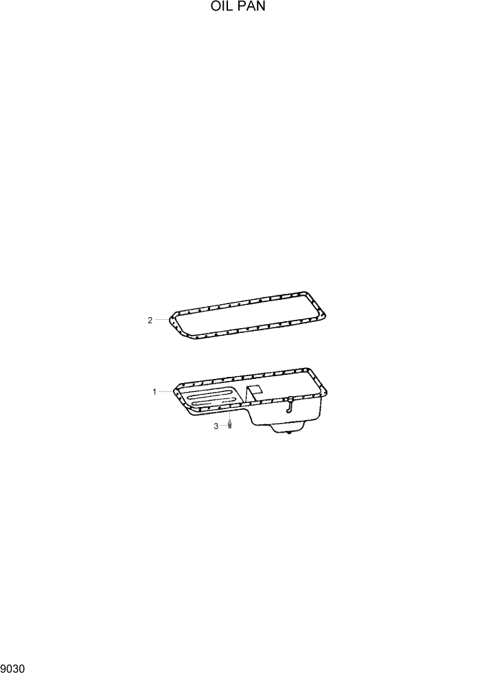 Схема запчастей Hyundai R300LC7 - PAGE 9030 OIL PAN ДВИГАТЕЛЬ БАЗА