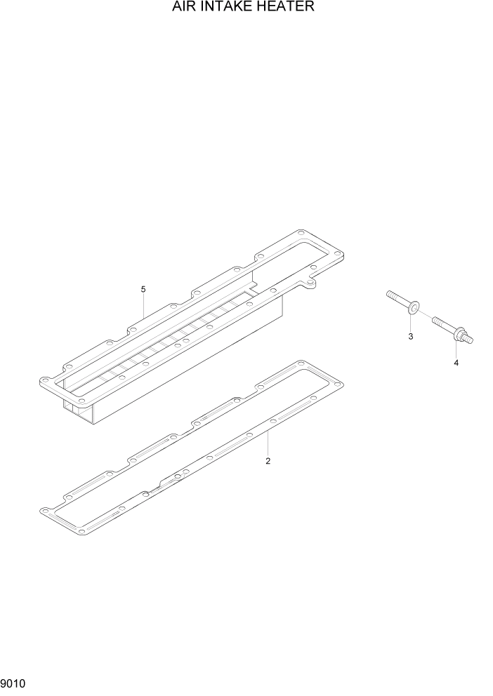 Схема запчастей Hyundai R320LC7 - PAGE 9010 AIR INTAKE HEATER ДВИГАТЕЛЬ БАЗА