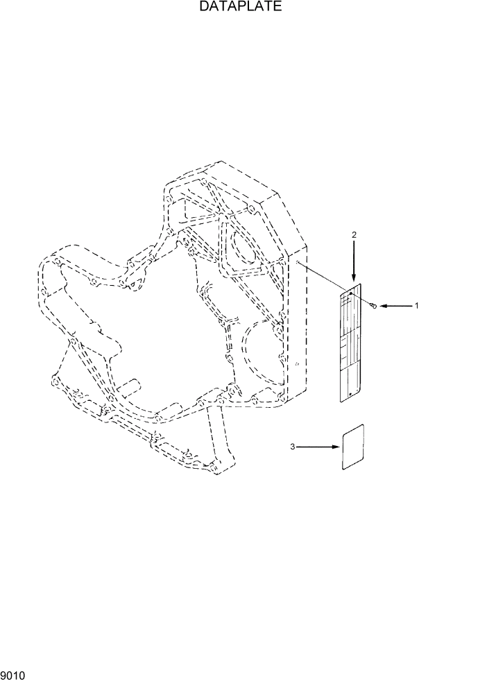 Схема запчастей Hyundai R360LC7 - PAGE 9010 DATAPLATE ДВИГАТЕЛЬ БАЗА