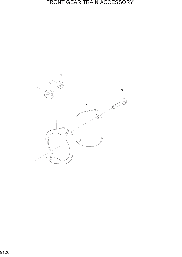 Схема запчастей Hyundai R360LC7A - PAGE 9120 FRONT GEAR TRAIN ACCESSORY ДВИГАТЕЛЬ БАЗА