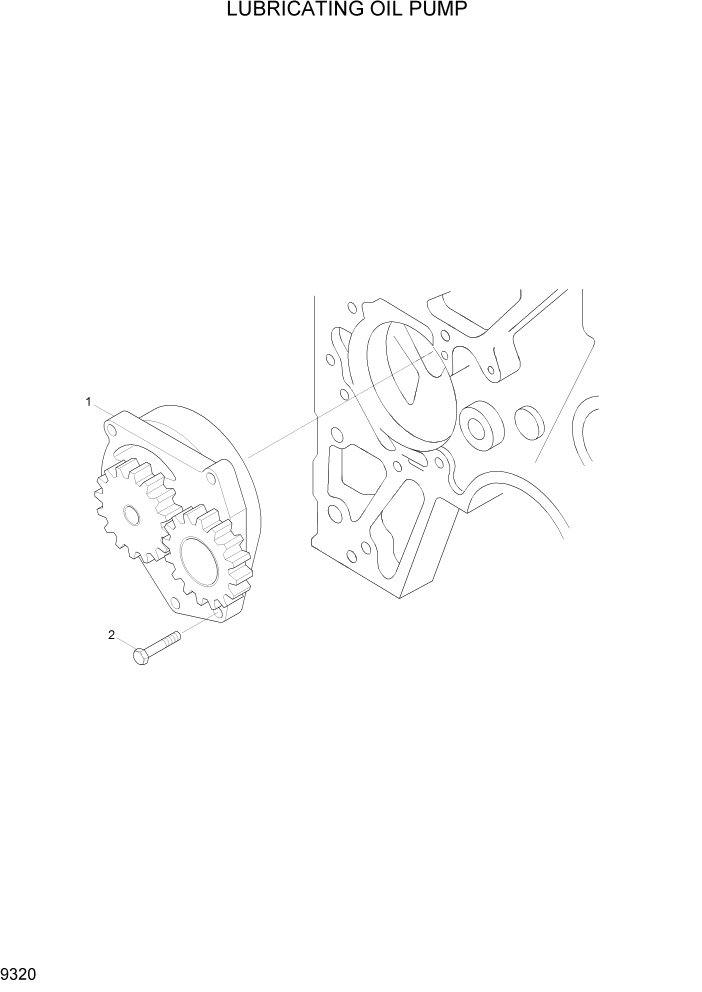 Схема запчастей Hyundai R360LC7A - PAGE 9320 LUBRICATING OIL PUMP ДВИГАТЕЛЬ БАЗА