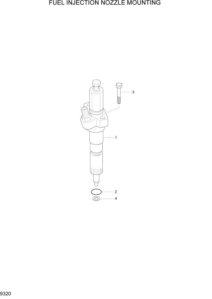 Схема запчастей Hyundai R370LC7 - PAGE 9320 FUEL INJECTION NOZZLE MOUNTING ДВИГАТЕЛЬ БАЗА