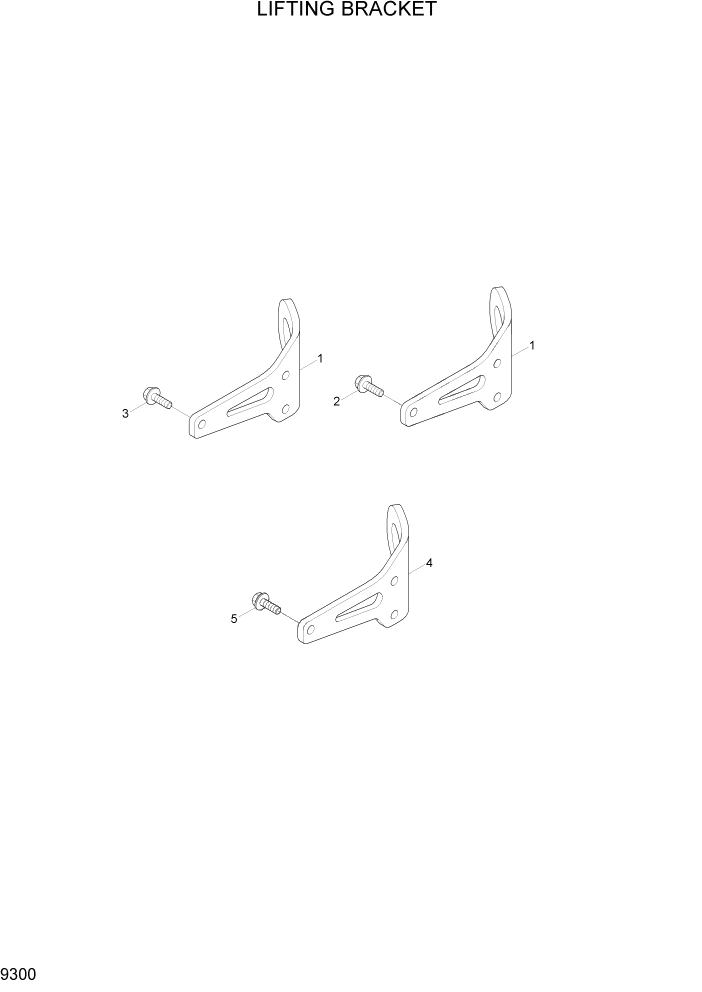 Схема запчастей Hyundai R800LC7A - PAGE 9300 LIFTING BRACKET ДВИГАТЕЛЬ БАЗА