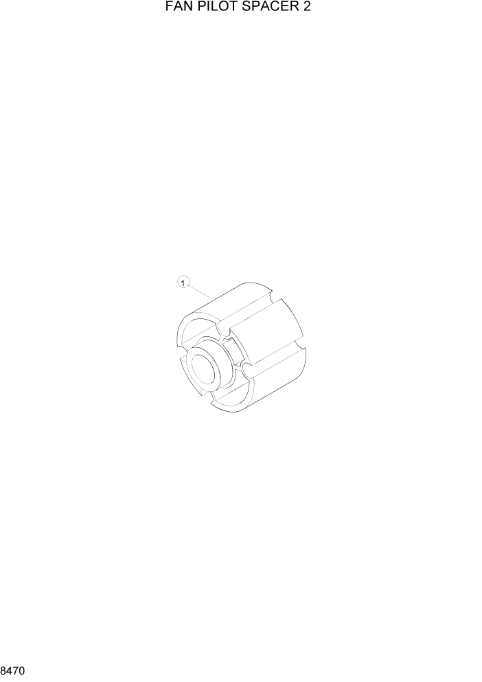 Схема запчастей Hyundai R160LC3 - PAGE 8470 FAN PILOT SPACER 2 ДВИГАТЕЛЬ БАЗА