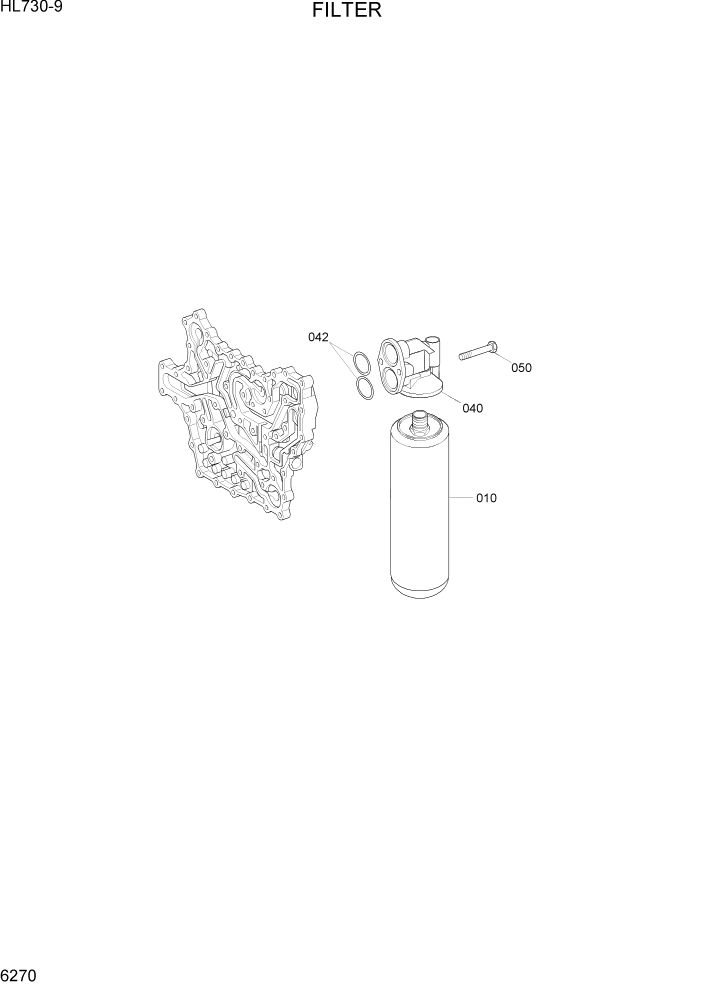 Схема запчастей Hyundai HL730-9 - PAGE 6270 FILTER СИЛОВАЯ СИСТЕМА