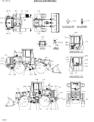 Схема запчастей Hyundai HL730-9 - PAGE 8025 DECALS(KOREAN) ДРУГИЕ ЧАСТИ