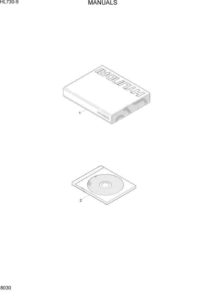 Схема запчастей Hyundai HL730-9 - PAGE 8030 MANUALS ДРУГИЕ ЧАСТИ