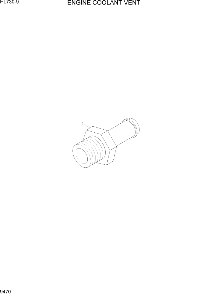 Схема запчастей Hyundai HL730-9 - PAGE 9470 ENGINE COOLANT VENT ДВИГАТЕЛЬ БАЗА