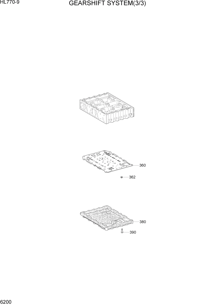 Схема запчастей Hyundai HL780-9 - PAGE 6200 AXLE PARTS GROUP СИЛОВАЯ СИСТЕМА