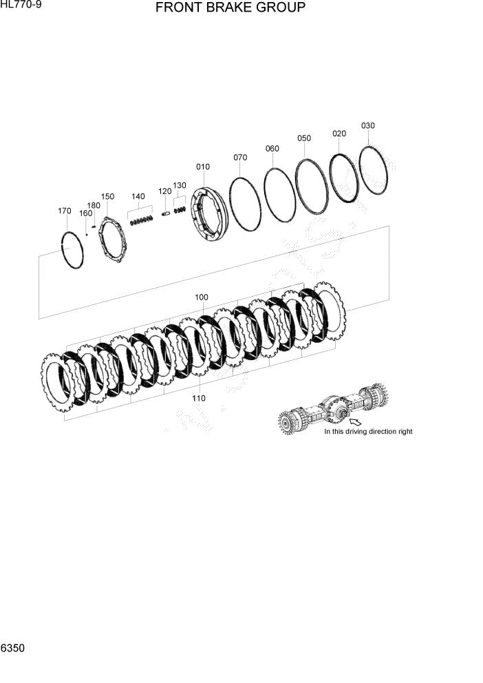 Схема запчастей Hyundai HL780-9 - PAGE 6350 GEARSHIFT SYSTEM 2 СИЛОВАЯ СИСТЕМА