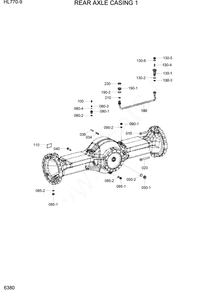 Схема запчастей Hyundai HL780-9 - PAGE 6380 FILTER(SUCTION) СИЛОВАЯ СИСТЕМА