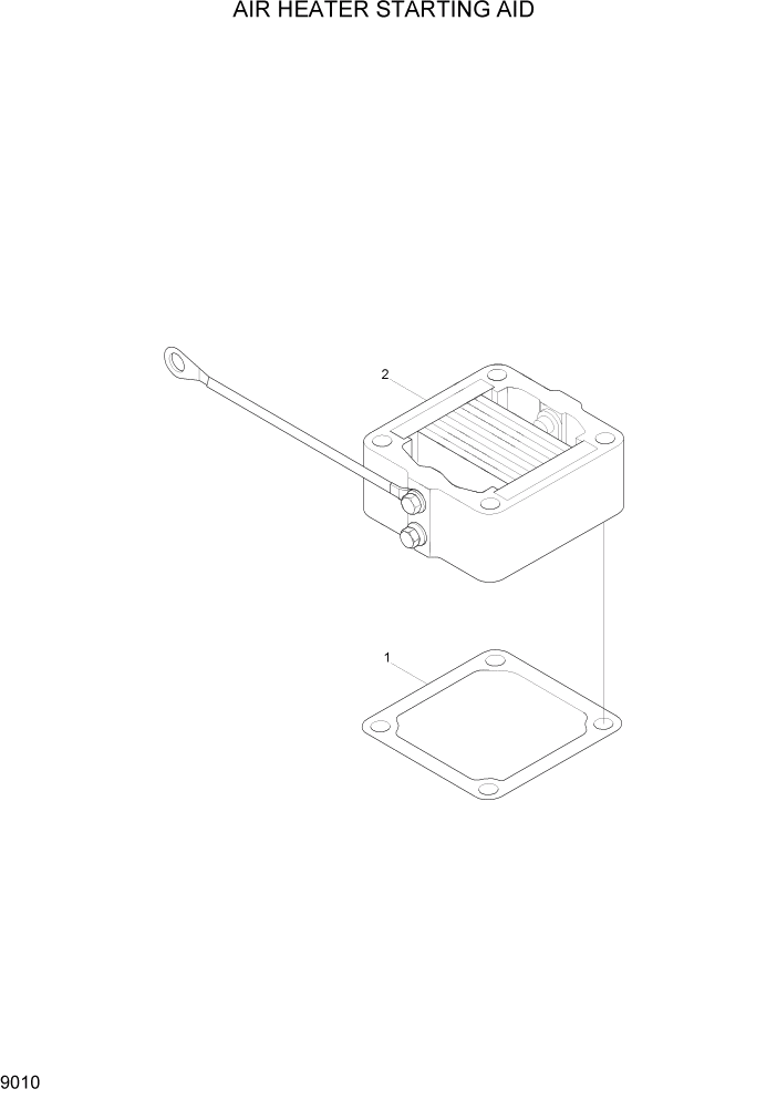 Схема запчастей Hyundai HL730-7 - PAGE 9010 AIR HEATER STARTING AID ДВИГАТЕЛЬ БАЗА