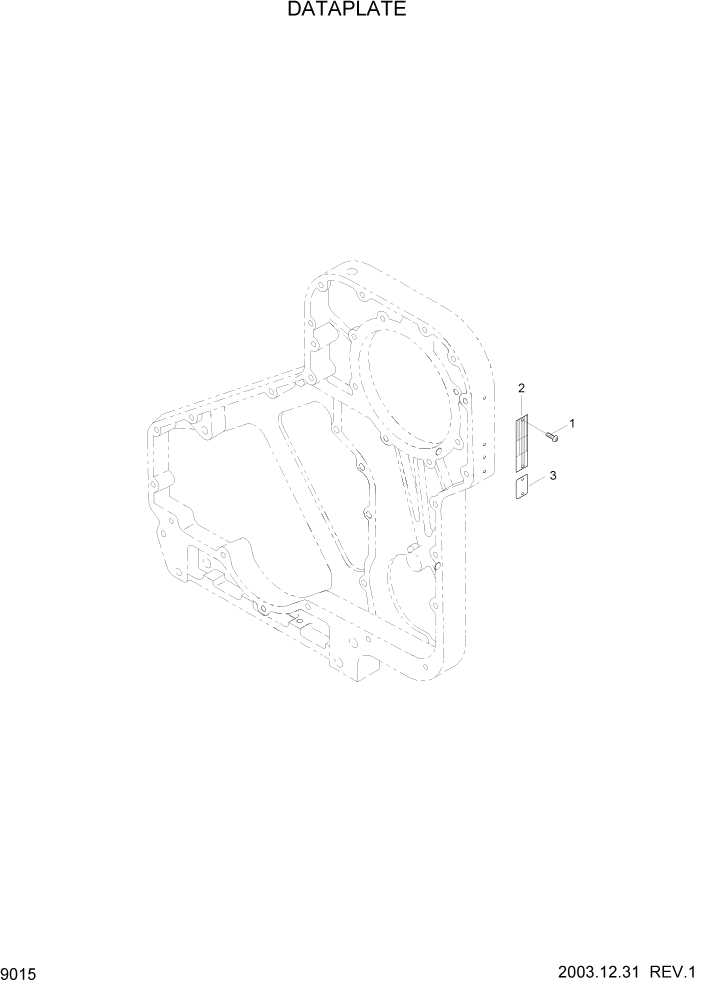 Схема запчастей Hyundai HL730-7 - PAGE 9015 DATAPLATE ДВИГАТЕЛЬ БАЗА