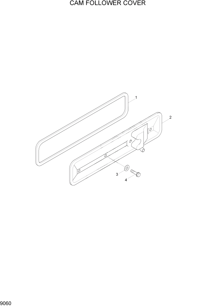 Схема запчастей Hyundai HL730-7 - PAGE 9060 CAM FOLLOWER COVER ДВИГАТЕЛЬ БАЗА