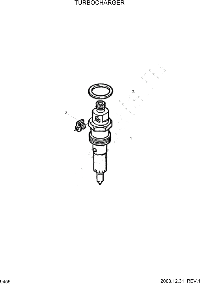 Схема запчастей Hyundai HL730-7 - PAGE 9455 INJECTOR ДВИГАТЕЛЬ БАЗА