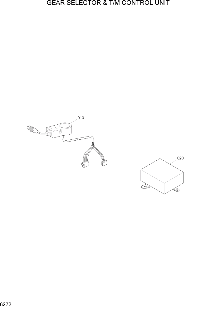 Схема запчастей Hyundai HL730-7A - PAGE 6272 GEAR SELECTOR & T/M CONTROL UNIT СИЛОВАЯ СИСТЕМА