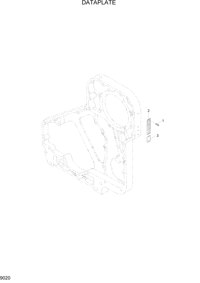 Схема запчастей Hyundai HL730-7A - PAGE 9020 DATAPLATE ДВИГАТЕЛЬ БАЗА