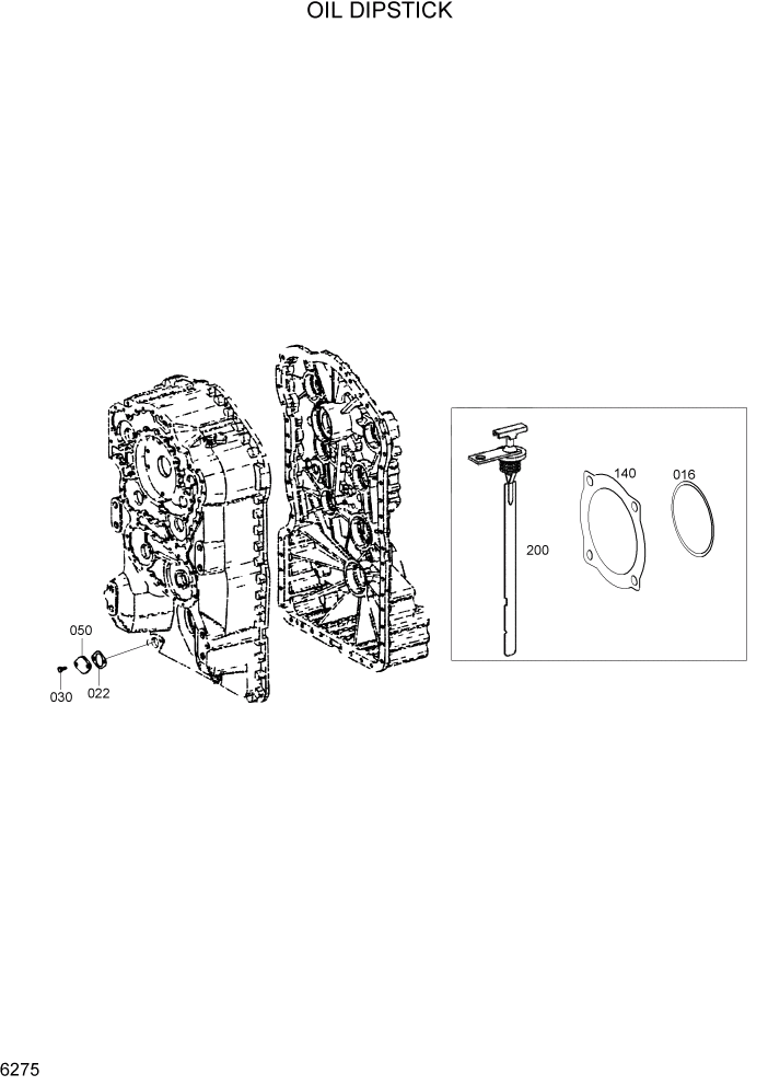 Схема запчастей Hyundai HL730TM7 - PAGE 6275 OIL DIPSTICK СИЛОВАЯ СИСТЕМА