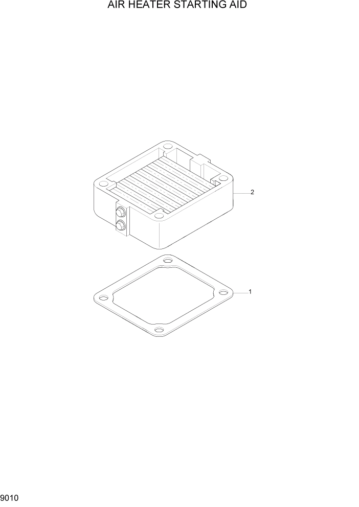 Схема запчастей Hyundai HL740-7A - PAGE 9010 AIR HEATER STARING AID ДВИГАТЕЛЬ БАЗА