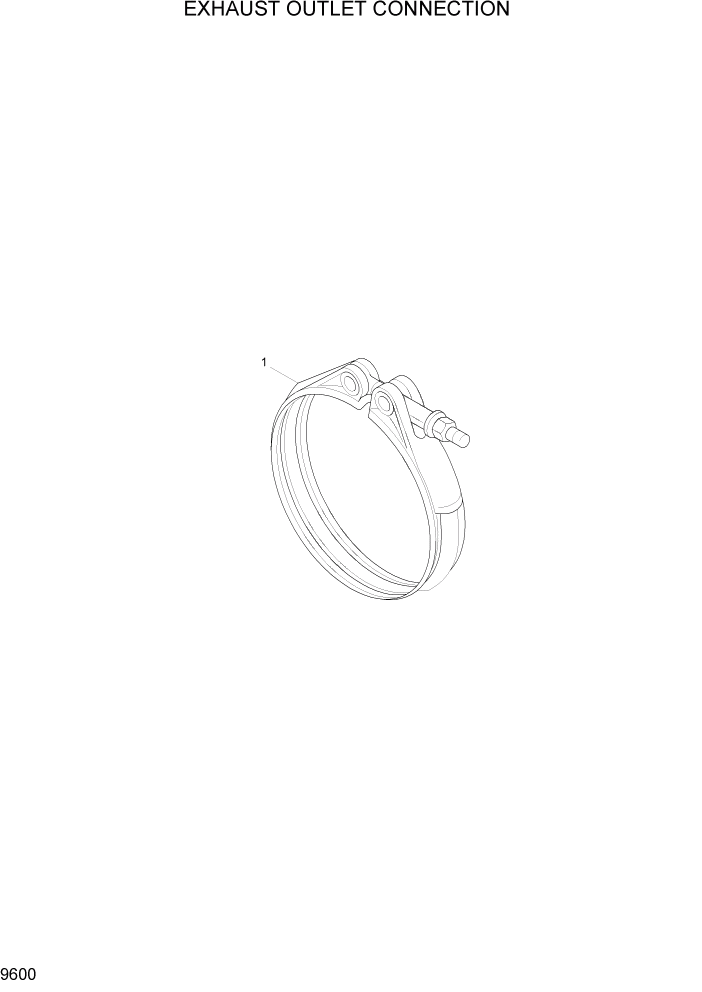 Схема запчастей Hyundai HL740-7A - PAGE 9600 EXHAUST OUTLET CONNECTION ДВИГАТЕЛЬ БАЗА