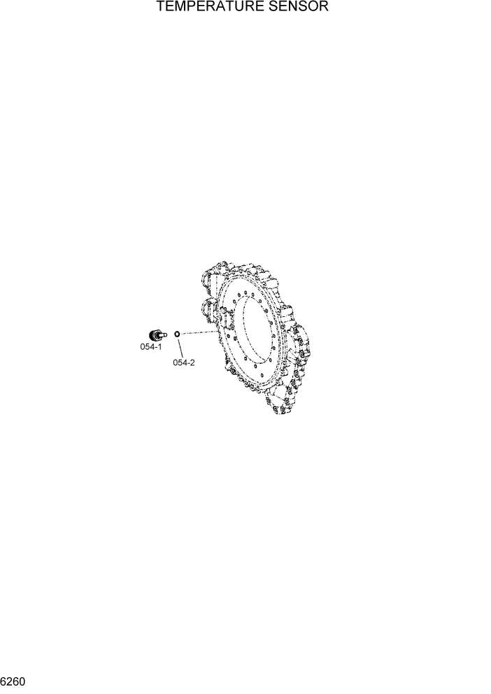 Схема запчастей Hyundai HL740TM-7 - PAGE 6260 TEMPERATURE SENSOR СИЛОВАЯ СИСТЕМА