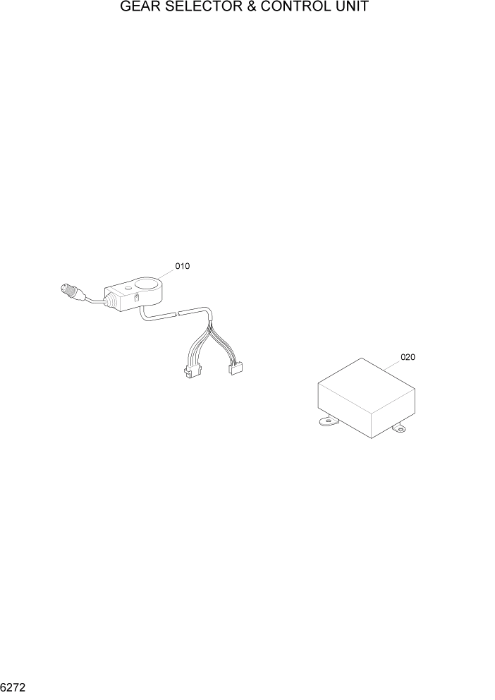 Схема запчастей Hyundai HL740TM-7A - PAGE 6272 GEAR SELECTOR & CONTROL UNIT СИЛОВАЯ СИСТЕМА