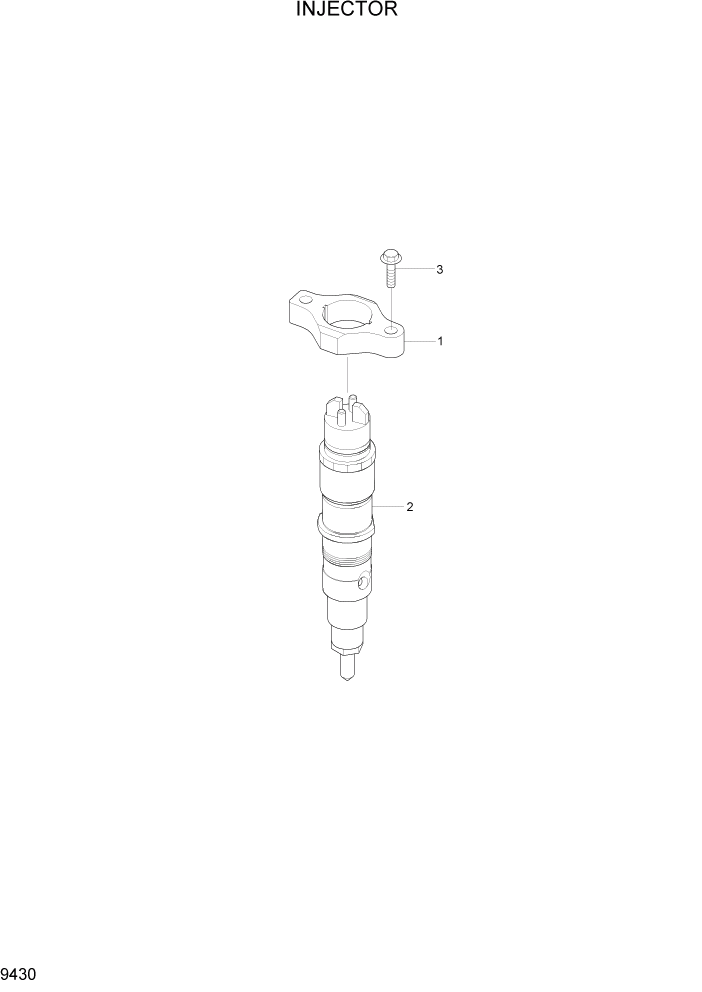 Схема запчастей Hyundai HL757-7A - PAGE 9430 INJECTOR ДВИГАТЕЛЬ БАЗА