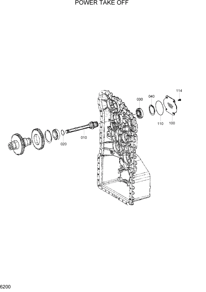 Схема запчастей Hyundai HL760-7 - PAGE 6200 POWER TAKE OFF СИЛОВАЯ СИСТЕМА