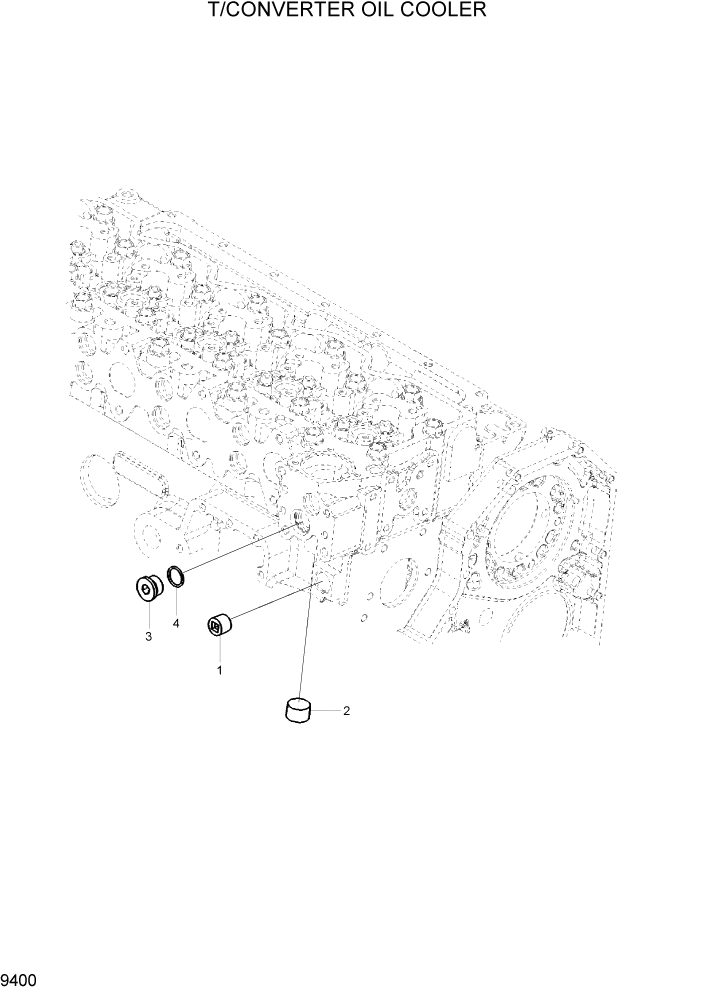 Схема запчастей Hyundai HL760-7 - PAGE 9400 T/CONVERTER OIL COOLER ДВИГАТЕЛЬ БАЗА