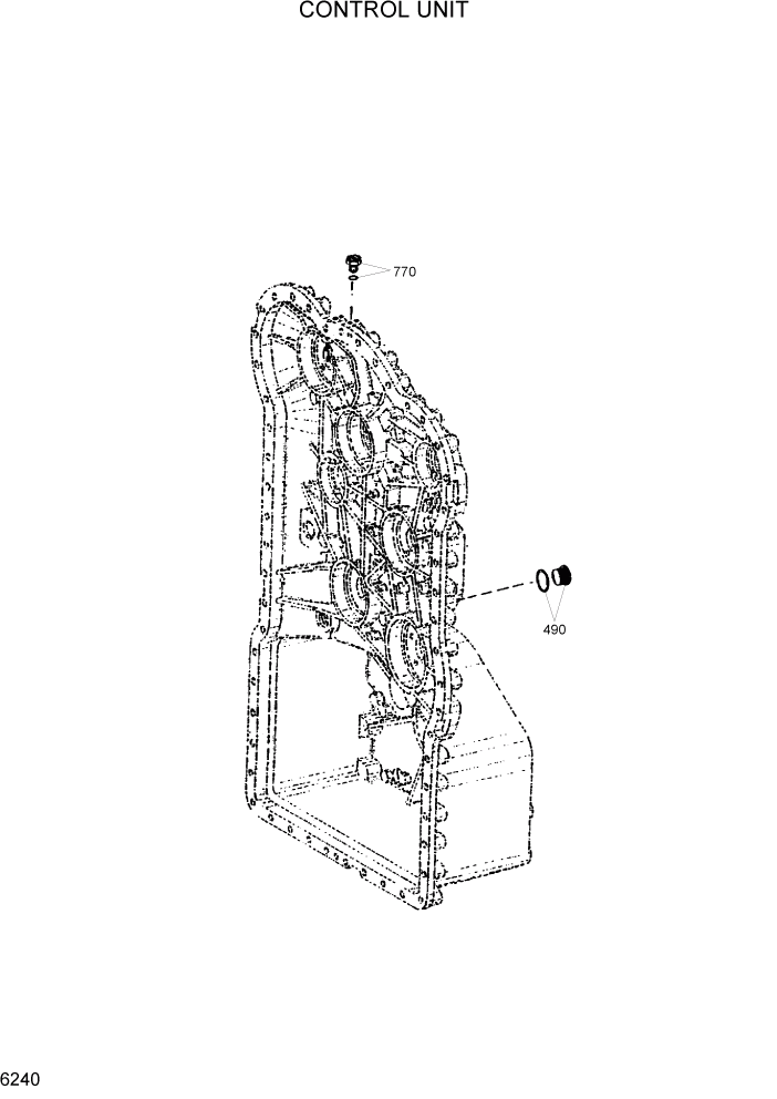 Схема запчастей Hyundai HL760-7A - PAGE 6240 CONTROL UNIT СИЛОВАЯ СИСТЕМА