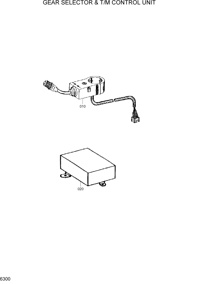 Схема запчастей Hyundai HL760-7A - PAGE 6300 GEAR SELECTOR & T/M CONTROL UNIT СИЛОВАЯ СИСТЕМА