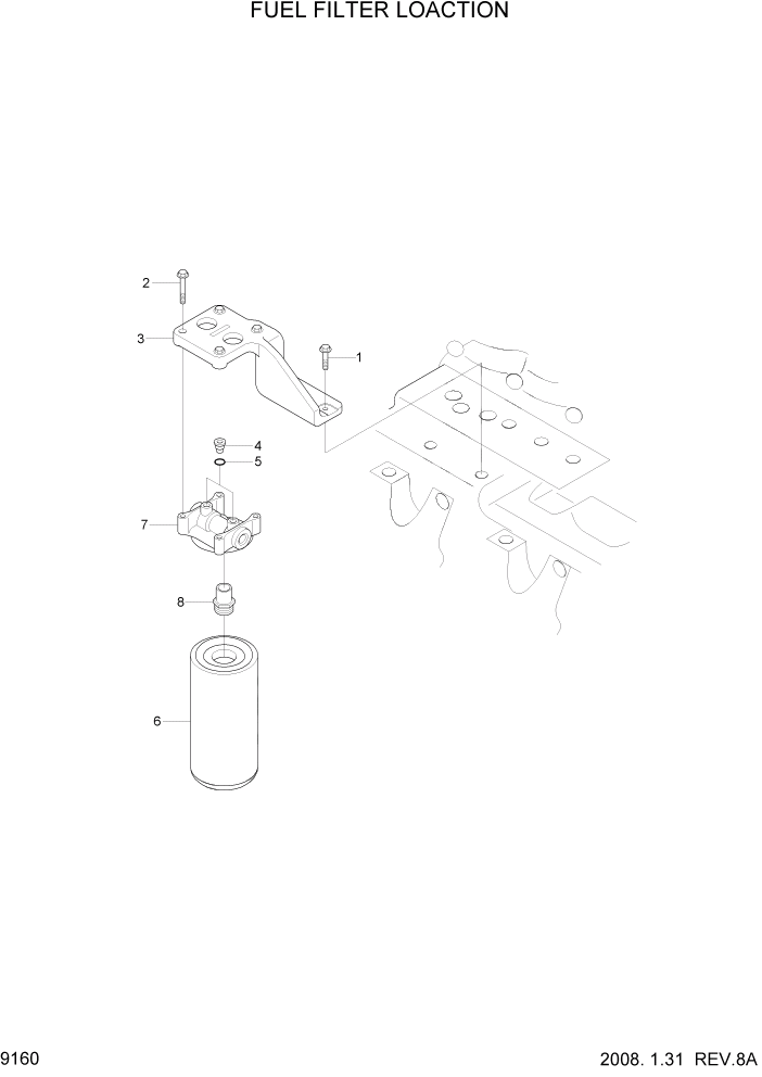 Схема запчастей Hyundai HL760-7A - PAGE 9160 FLYWHEEL HOUSING ДВИГАТЕЛЬ БАЗА