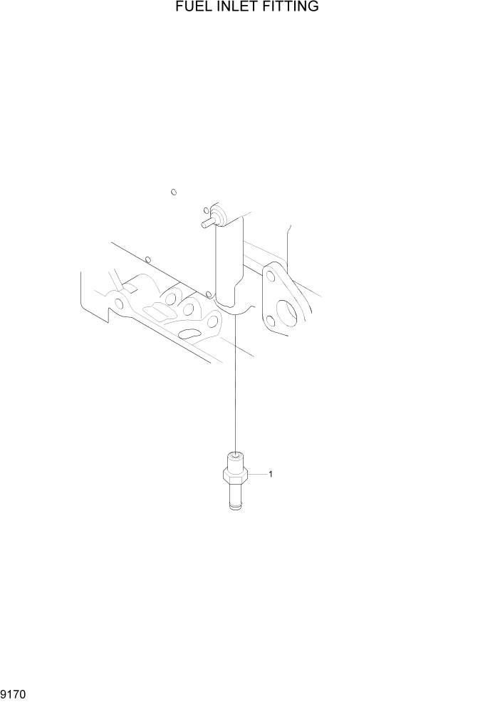 Схема запчастей Hyundai HL760-7A - PAGE 9170 FUEL INLET FITTING ДВИГАТЕЛЬ БАЗА