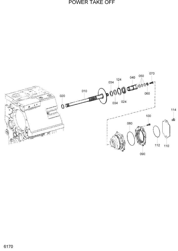 Схема запчастей Hyundai HL770-7 - PAGE 6170 POWER TAKE OFF СИЛОВАЯ СИСТЕМА