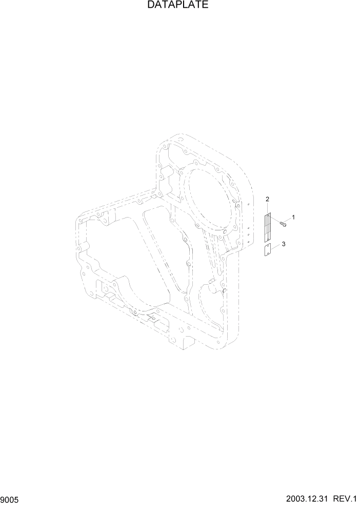 Схема запчастей Hyundai HL770-7 - PAGE 9005 DATAPLATE ДВИГАТЕЛЬ БАЗА