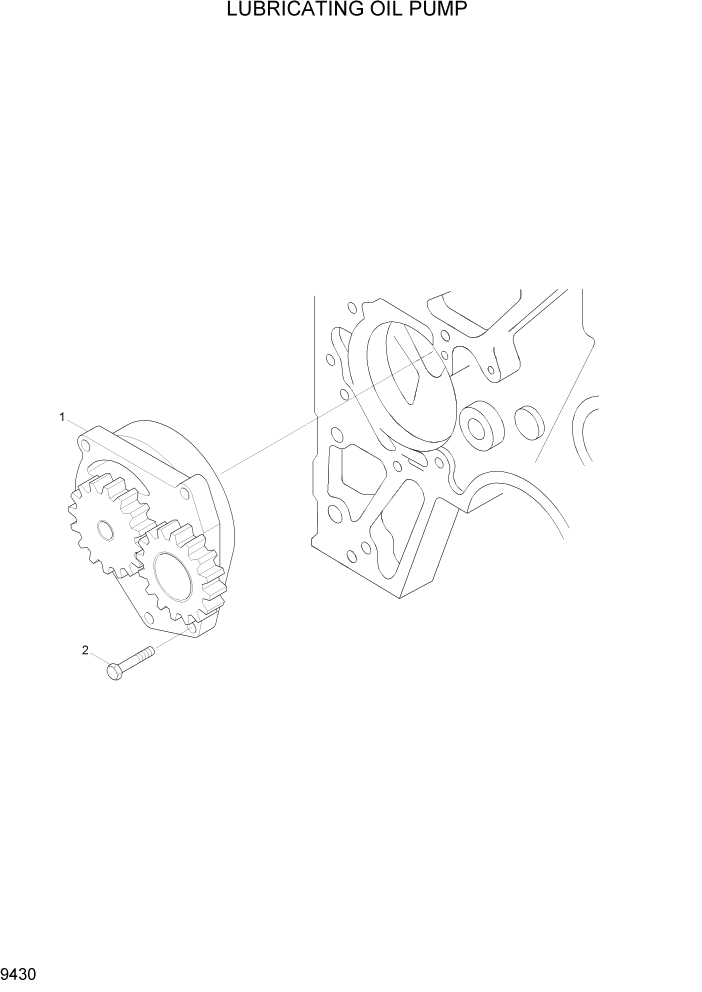 Схема запчастей Hyundai HL770-7A - PAGE 9430 LUBRICATING OIL PUMP ДВИГАТЕЛЬ БАЗА