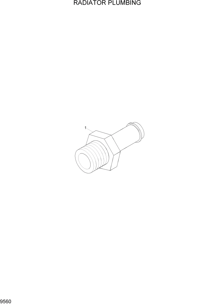 Схема запчастей Hyundai HL770-7A - PAGE 9560 RADIATOR PLUMBING CONNECTION ДВИГАТЕЛЬ БАЗА