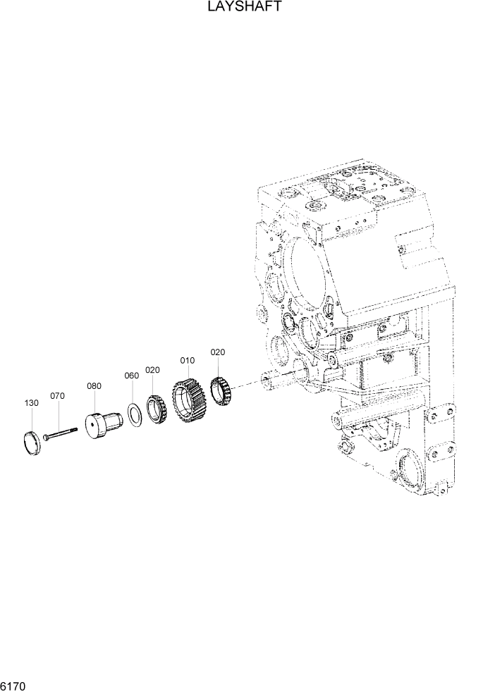 Схема запчастей Hyundai HL780-7A - PAGE 6170 LAYSHAFT СИЛОВАЯ СИСТЕМА