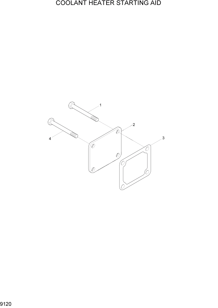 Схема запчастей Hyundai HL780-7A - PAGE 9120 COOLANT HEATER STARTING AID ДВИГАТЕЛЬ БАЗА