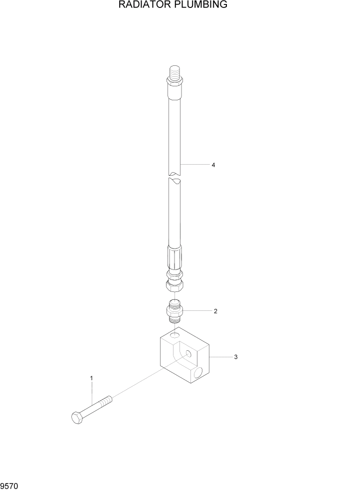 Схема запчастей Hyundai HL780-7A - PAGE 9570 RADIATOR PLUMBING ДВИГАТЕЛЬ БАЗА